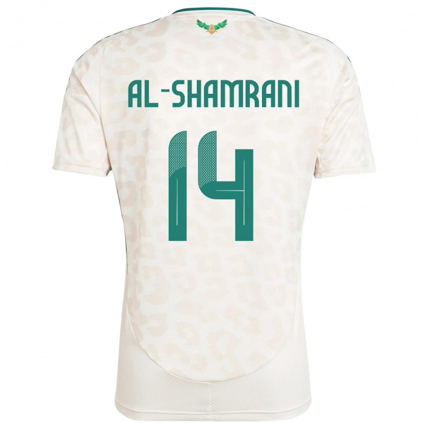 Danxen Herren Saudi-Arabien Farhah Al-Shamrani #14 Weiß Auswärtstrikot Trikot 24-26 T-Shirt
