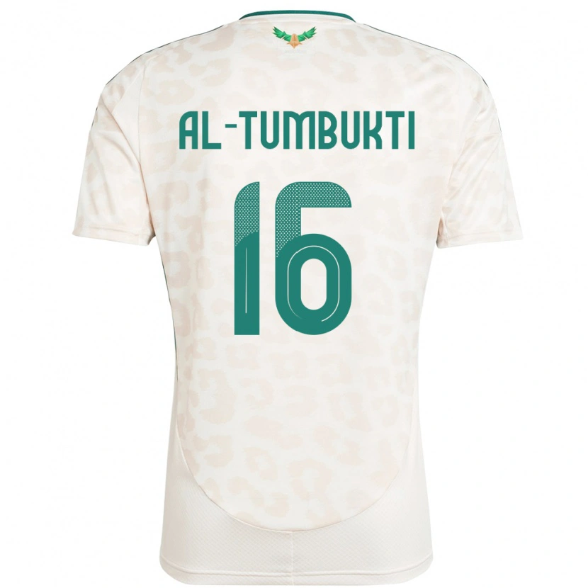 Danxen Herren Saudi-Arabien Saud Al-Tumbukti #16 Weiß Auswärtstrikot Trikot 24-26 T-Shirt