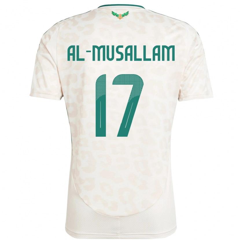 Danxen Herren Saudi-Arabien Hassan Al-Musallam #17 Weiß Auswärtstrikot Trikot 24-26 T-Shirt