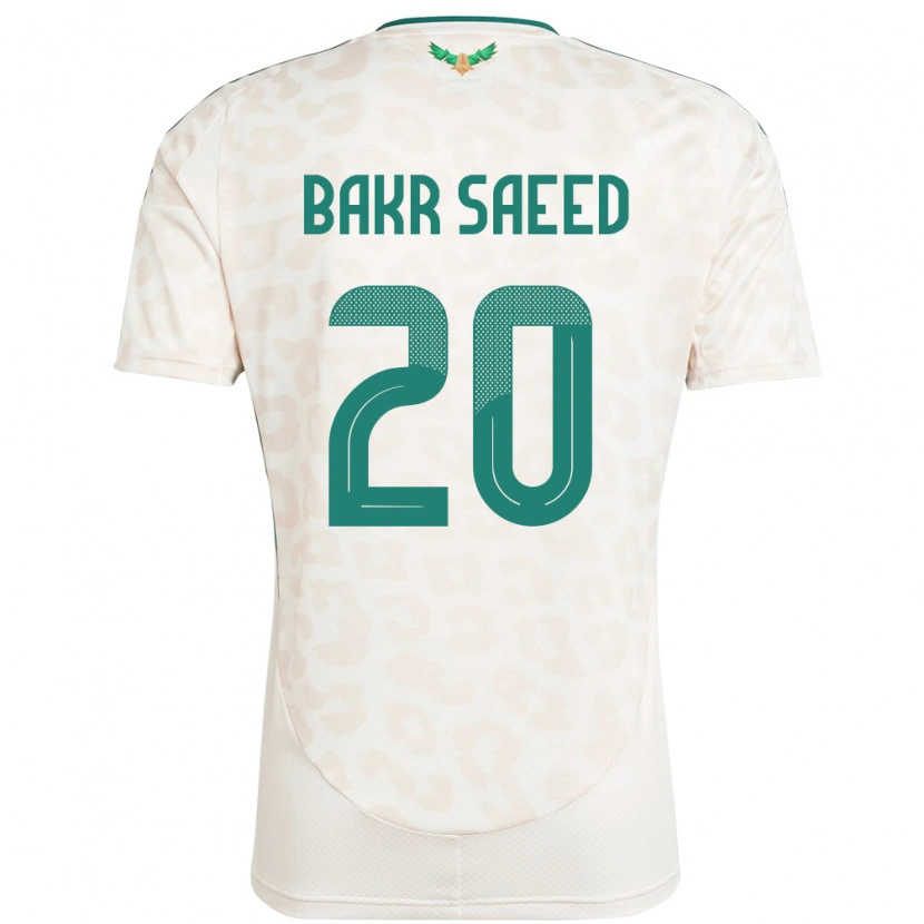 Danxen Herren Saudi-Arabien Abu Bakr Saeed #20 Weiß Auswärtstrikot Trikot 24-26 T-Shirt