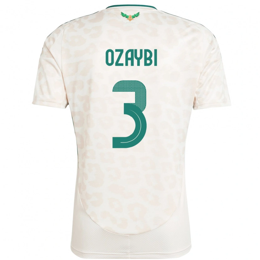 Danxen Herren Saudi-Arabien Raed Ozaybi #3 Weiß Auswärtstrikot Trikot 24-26 T-Shirt