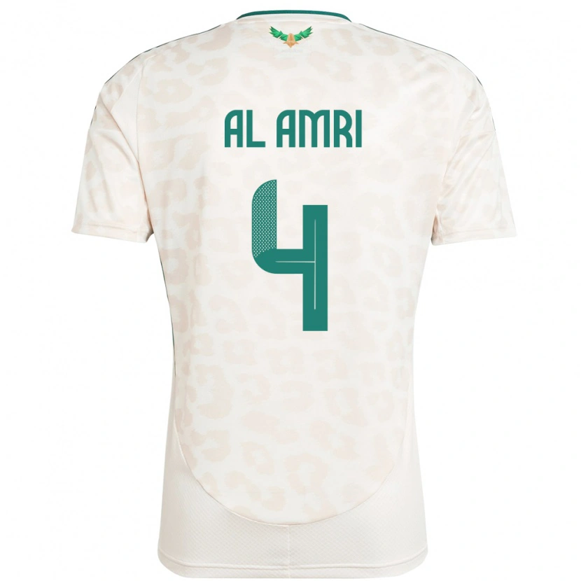 Danxen Herren Saudi-Arabien Abdulelah Al Amri #4 Weiß Auswärtstrikot Trikot 24-26 T-Shirt