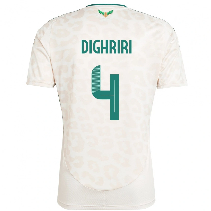 Danxen Herren Saudi-Arabien Khalid Dighriri #4 Weiß Auswärtstrikot Trikot 24-26 T-Shirt