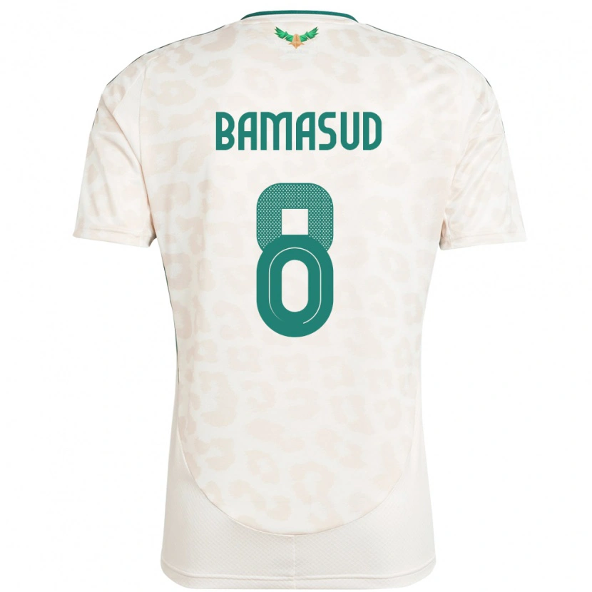 Danxen Herren Saudi-Arabien Ahmed Bamasud #8 Weiß Auswärtstrikot Trikot 24-26 T-Shirt