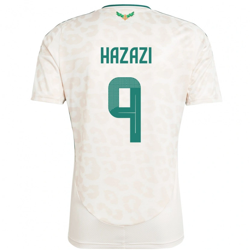 Danxen Herren Saudi-Arabien Sulaiman Hazazi #9 Weiß Auswärtstrikot Trikot 24-26 T-Shirt