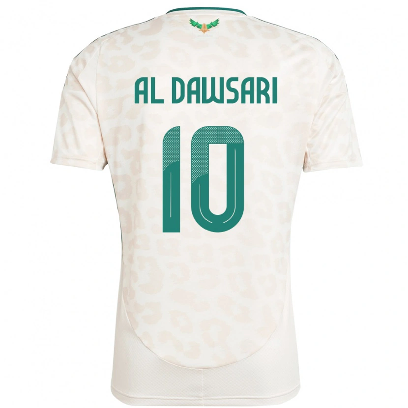 Danxen Herren Saudi-Arabien Salem Al Dawsari #10 Weiß Auswärtstrikot Trikot 24-26 T-Shirt