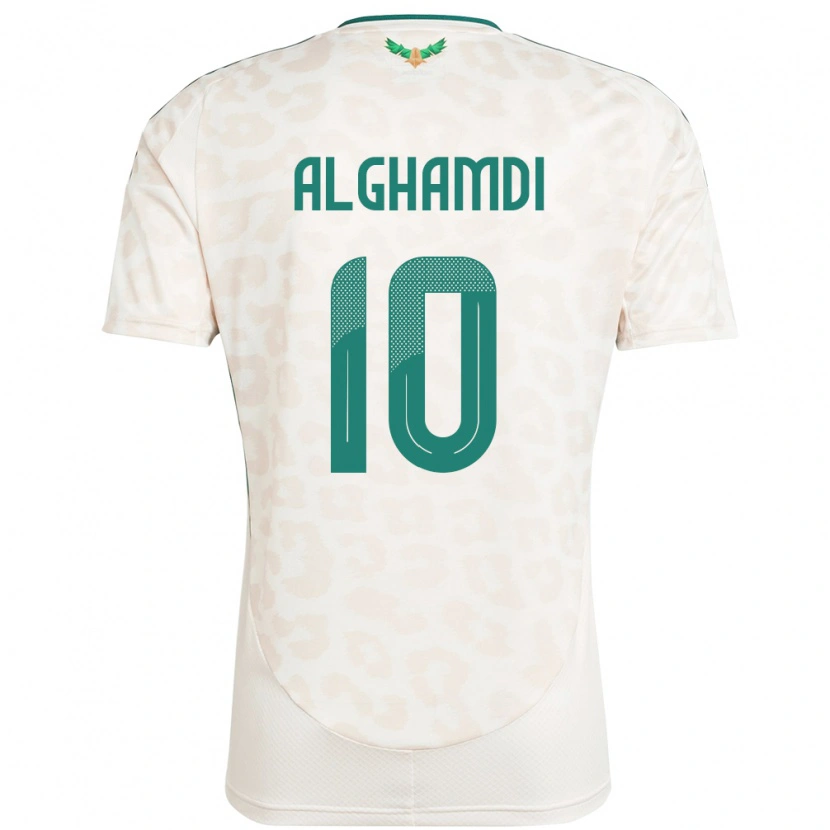 Danxen Herren Saudi-Arabien Ahmad Alghamdi #10 Weiß Auswärtstrikot Trikot 24-26 T-Shirt