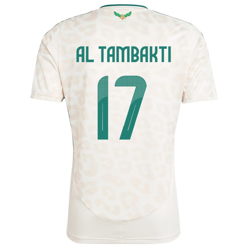 Danxen Herren Saudi-Arabien Hassan Al Tambakti #17 Weiß Auswärtstrikot Trikot 24-26 T-Shirt