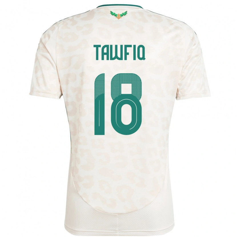 Danxen Herren Saudi-Arabien Saba Tawfiq #18 Weiß Auswärtstrikot Trikot 24-26 T-Shirt