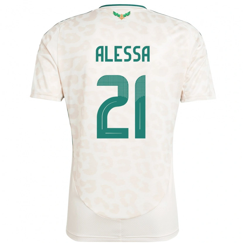 Danxen Herren Saudi-Arabien Mohammed Alessa #21 Weiß Auswärtstrikot Trikot 24-26 T-Shirt