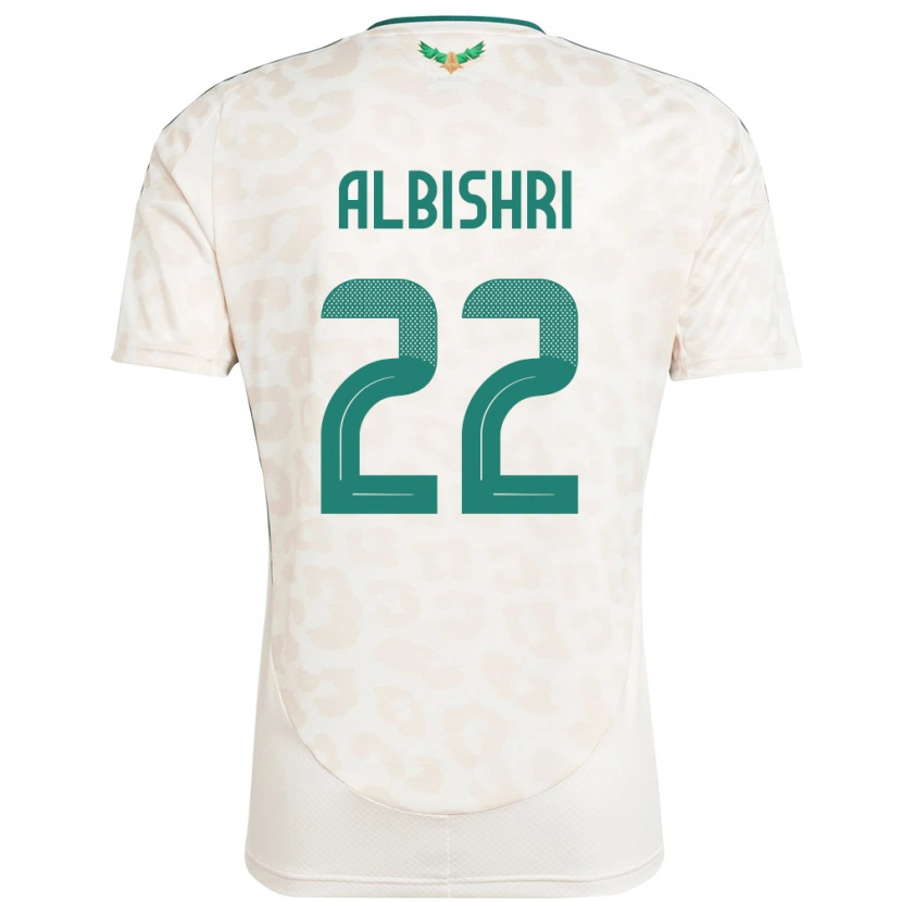 Danxen Herren Saudi-Arabien Nawaf Albishri #22 Weiß Auswärtstrikot Trikot 24-26 T-Shirt