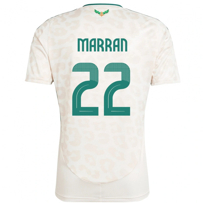 Danxen Herren Saudi-Arabien Mohammed Marran #22 Weiß Auswärtstrikot Trikot 24-26 T-Shirt