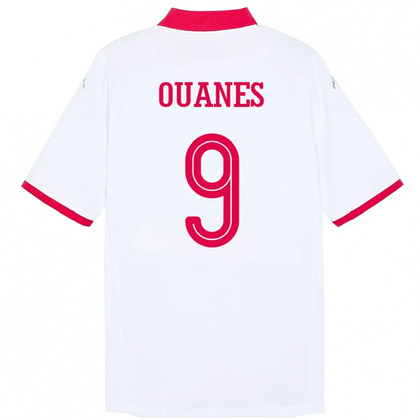 Danxen Herren Tunesien Mortadha Ben Ouanes #9 Weiß Auswärtstrikot Trikot 24-26 T-Shirt