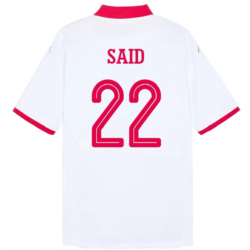 Danxen Herren Tunesien Bechir Ben Said #22 Weiß Auswärtstrikot Trikot 24-26 T-Shirt