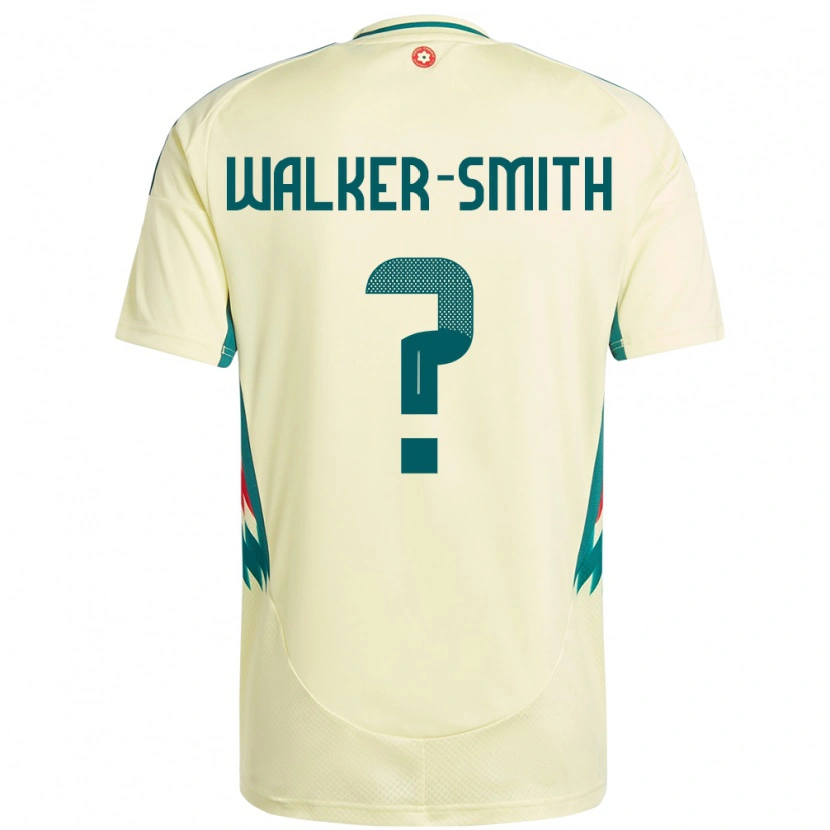 Danxen Herren Wales Charlie Walker-Smith #0 Beige Gelb Auswärtstrikot Trikot 24-26 T-Shirt