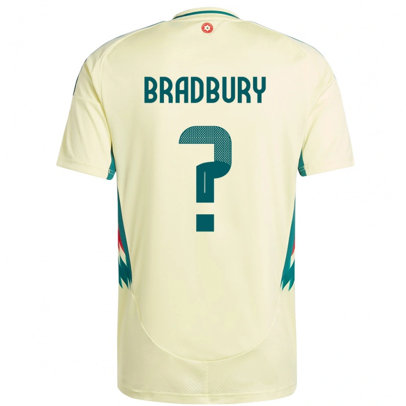 Danxen Herren Wales Makenzie Bradbury #0 Beige Gelb Auswärtstrikot Trikot 24-26 T-Shirt