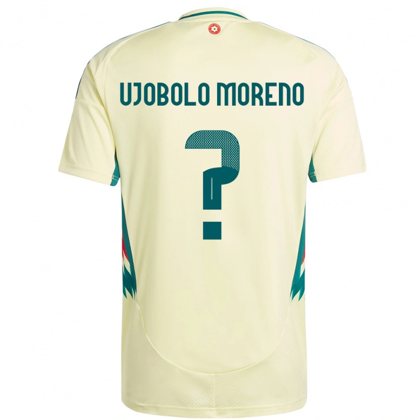 Danxen Herren Wales Sergeant Ujobolo Moreno #0 Beige Gelb Auswärtstrikot Trikot 24-26 T-Shirt