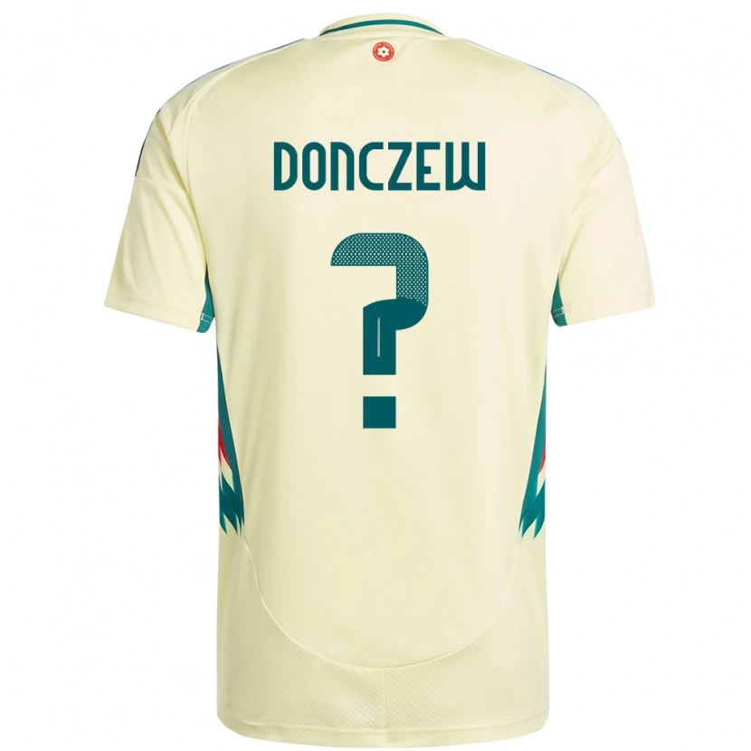 Danxen Herren Wales Axel Donczew #0 Beige Gelb Auswärtstrikot Trikot 24-26 T-Shirt