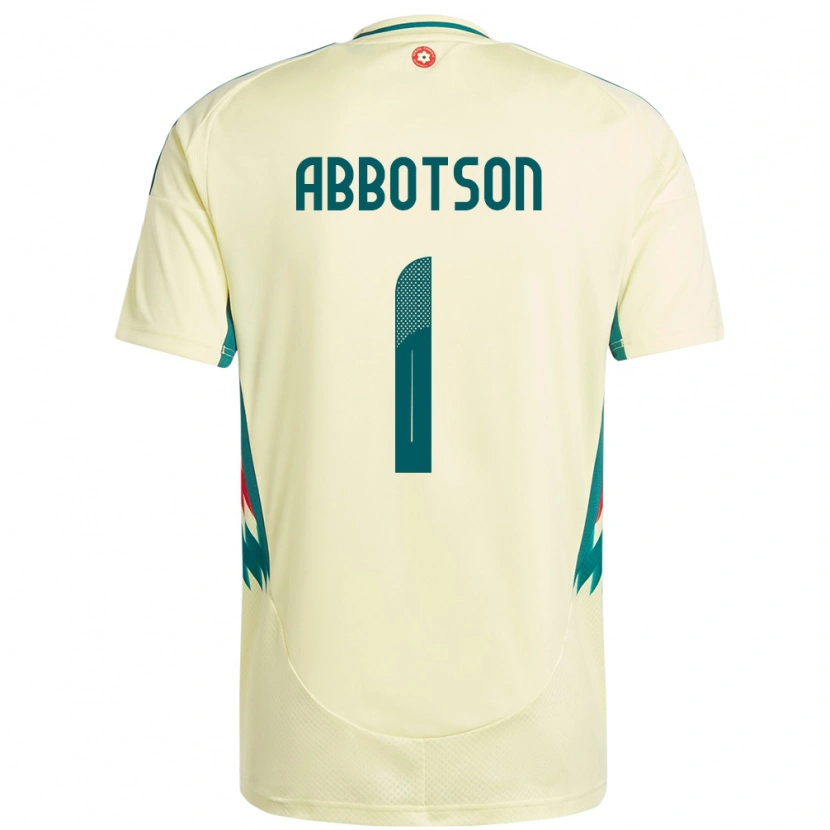 Danxen Herren Wales Oscar Abbotson #1 Beige Gelb Auswärtstrikot Trikot 24-26 T-Shirt