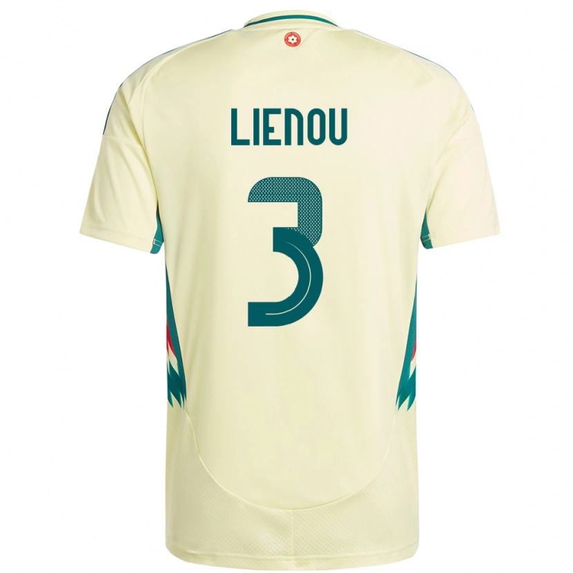 Danxen Herren Wales Jayden Lienou #3 Beige Gelb Auswärtstrikot Trikot 24-26 T-Shirt