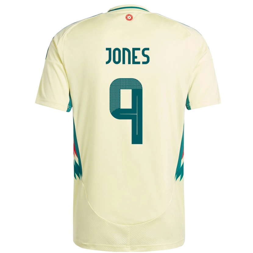 Danxen Herren Wales Sam Jones #9 Beige Gelb Auswärtstrikot Trikot 24-26 T-Shirt