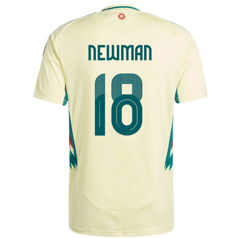 Danxen Herren Wales Oli Newman #18 Beige Gelb Auswärtstrikot Trikot 24-26 T-Shirt