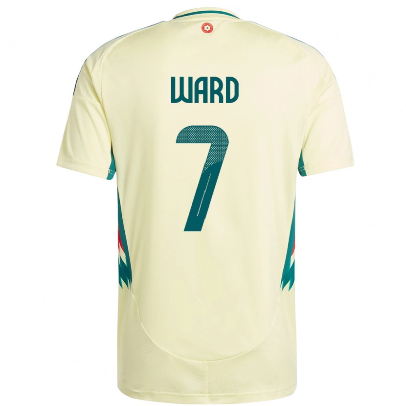 Danxen Herren Wales Helen Ward #7 Beige Gelb Auswärtstrikot Trikot 24-26 T-Shirt