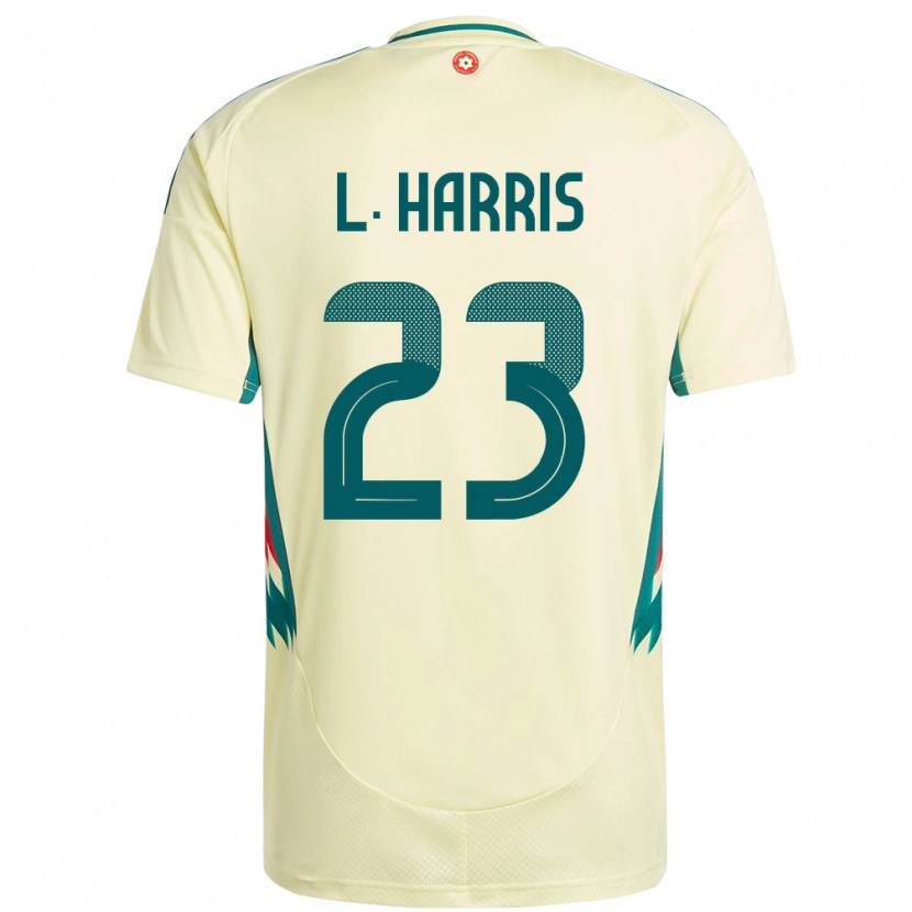 Danxen Herren Wales Luke Harris #23 Beige Gelb Auswärtstrikot Trikot 24-26 T-Shirt