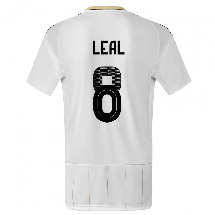 Danxen Herren Costa Rica Randall Leal #8 Weiß Auswärtstrikot Trikot 24-26 T-Shirt