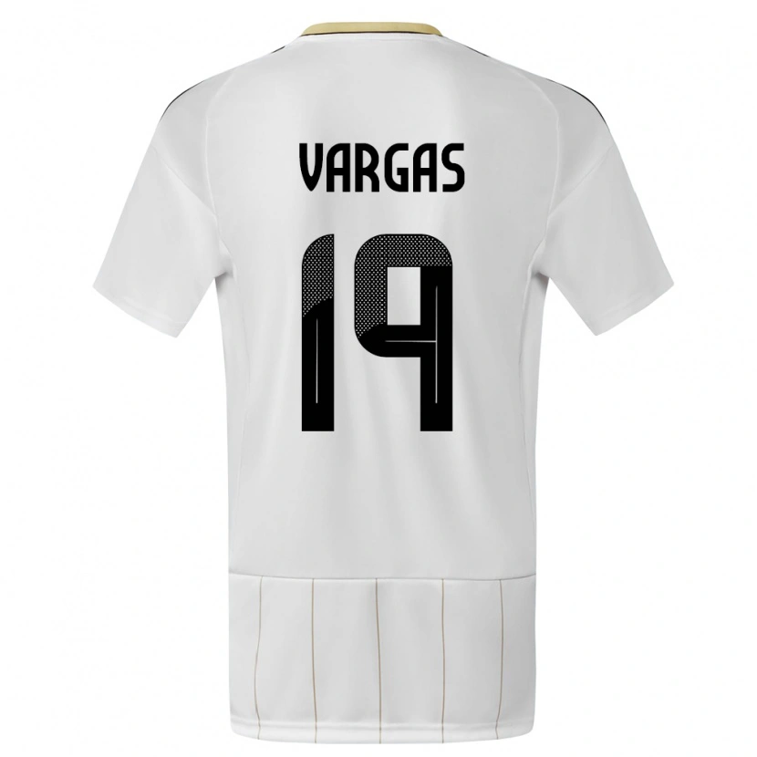Danxen Herren Costa Rica Kenneth Vargas #19 Weiß Auswärtstrikot Trikot 24-26 T-Shirt