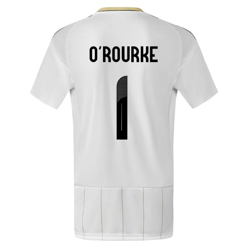 Danxen Herren Costa Rica Ian O'rourke #1 Weiß Auswärtstrikot Trikot 24-26 T-Shirt