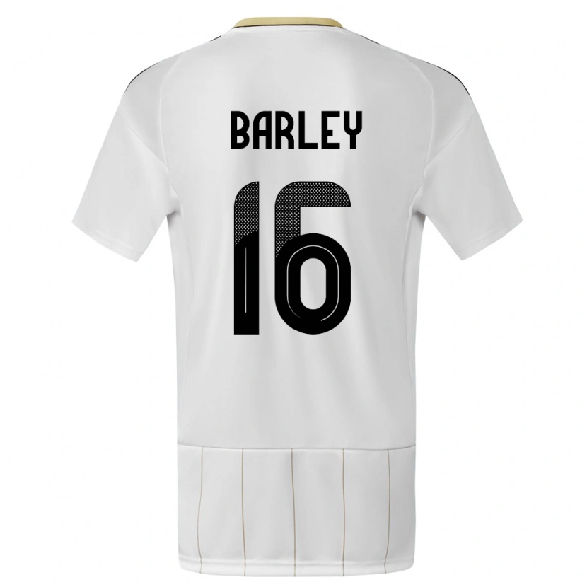 Danxen Herren Costa Rica Ethan Barley #16 Weiß Auswärtstrikot Trikot 24-26 T-Shirt