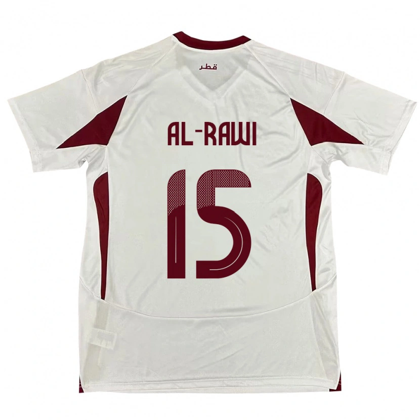 Danxen Herren Katar Bassam Al-Rawi #15 Weiß Auswärtstrikot Trikot 24-26 T-Shirt