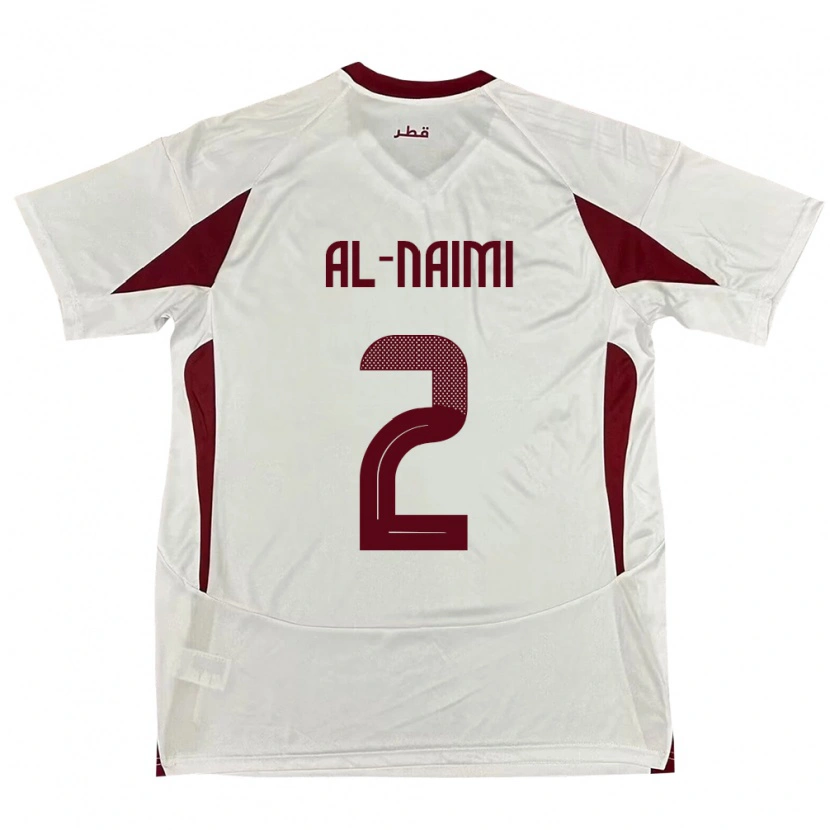 Danxen Herren Katar Amna Al Naimi #2 Weiß Auswärtstrikot Trikot 24-26 T-Shirt