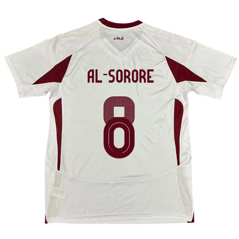Danxen Herren Katar Asma Al Sorore #8 Weiß Auswärtstrikot Trikot 24-26 T-Shirt