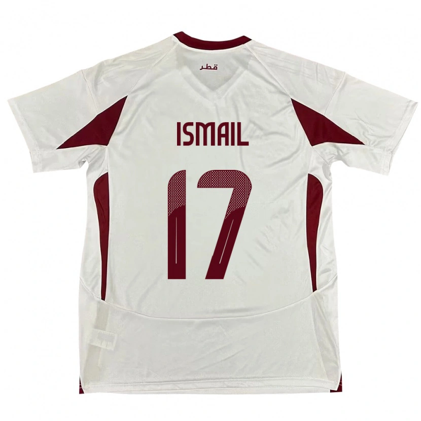Danxen Herren Katar Ismail Mohamad #17 Weiß Auswärtstrikot Trikot 24-26 T-Shirt
