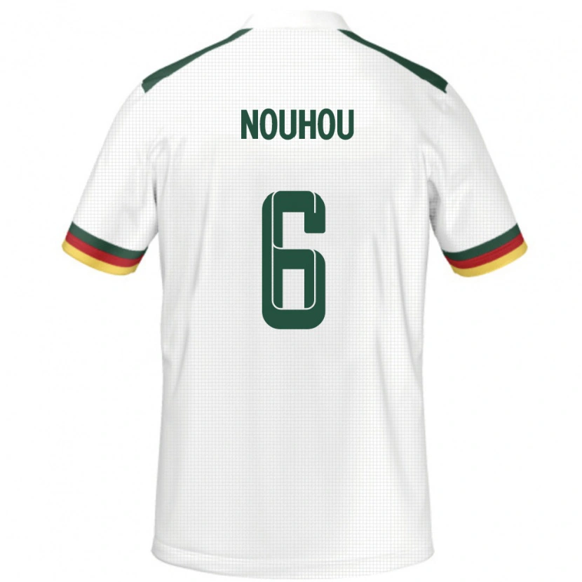 Danxen Herren Kamerun Nouhou #6 Weiß Auswärtstrikot Trikot 24-26 T-Shirt
