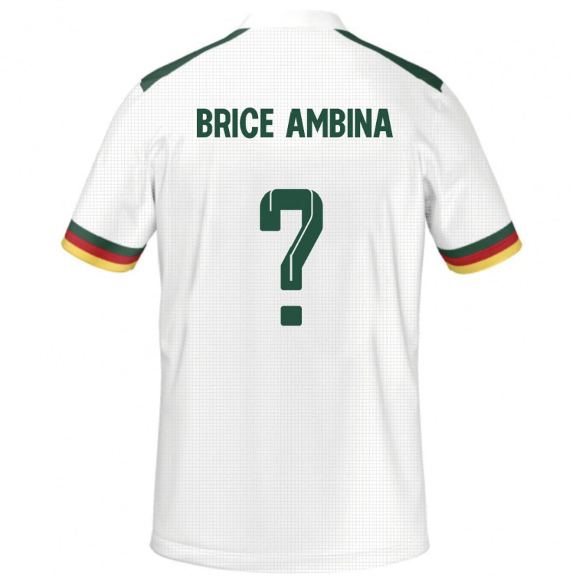 Danxen Herren Kamerun Fidel Brice Ambina #0 Weiß Auswärtstrikot Trikot 24-26 T-Shirt