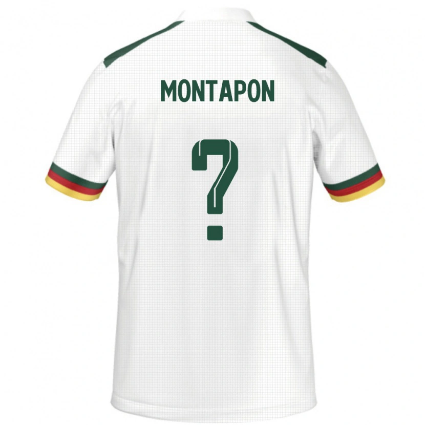 Danxen Herren Kamerun Fadil Montapon #0 Weiß Auswärtstrikot Trikot 24-26 T-Shirt