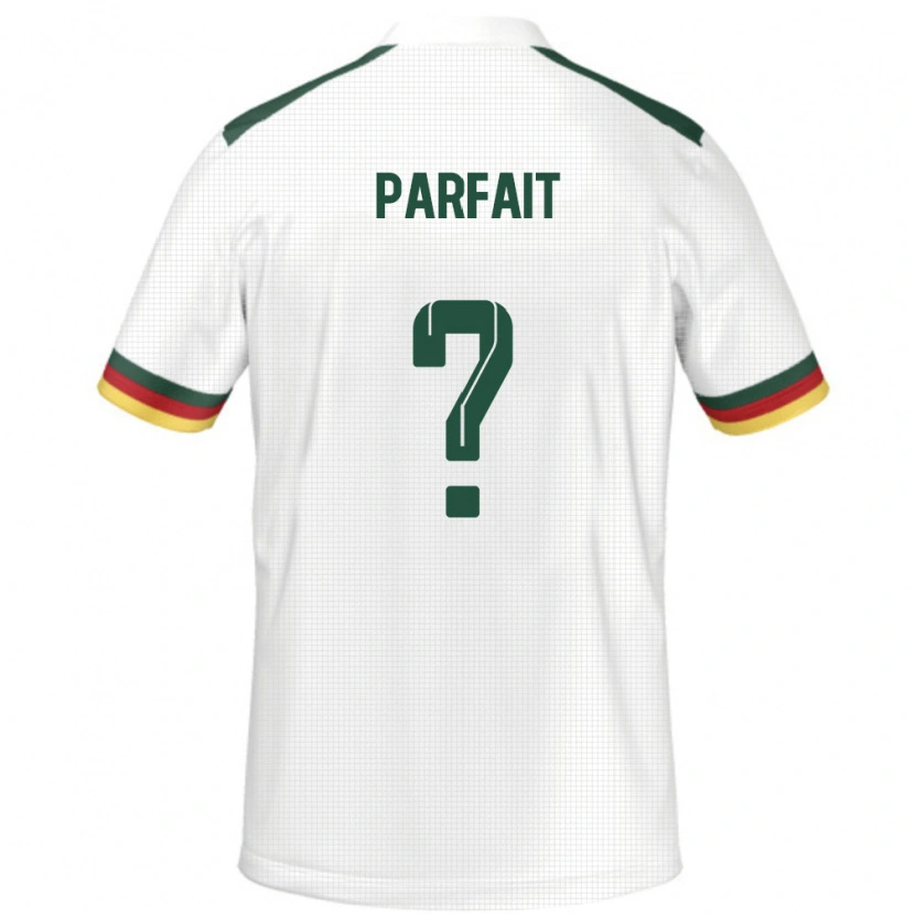 Danxen Herren Kamerun Kegni Parfait #0 Weiß Auswärtstrikot Trikot 24-26 T-Shirt