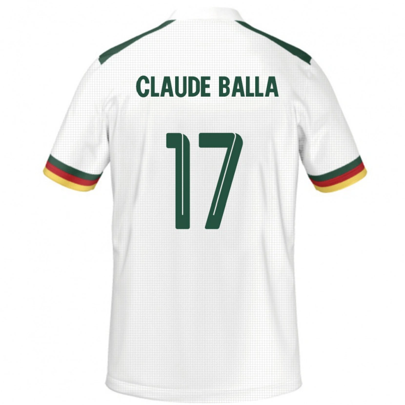 Danxen Herren Kamerun Henri Claude Balla #17 Weiß Auswärtstrikot Trikot 24-26 T-Shirt