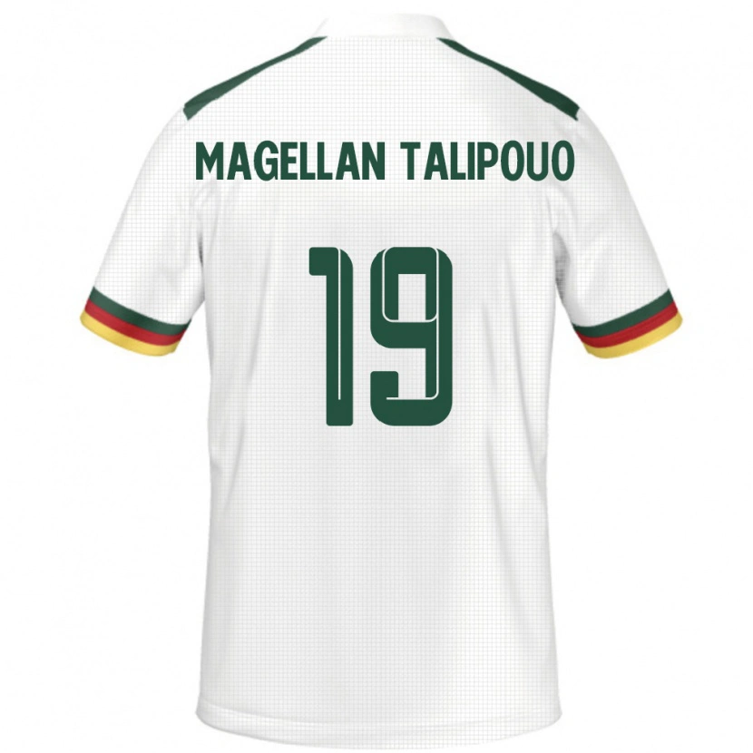 Danxen Herren Kamerun Ghane Magellan Talipouo #19 Weiß Auswärtstrikot Trikot 24-26 T-Shirt