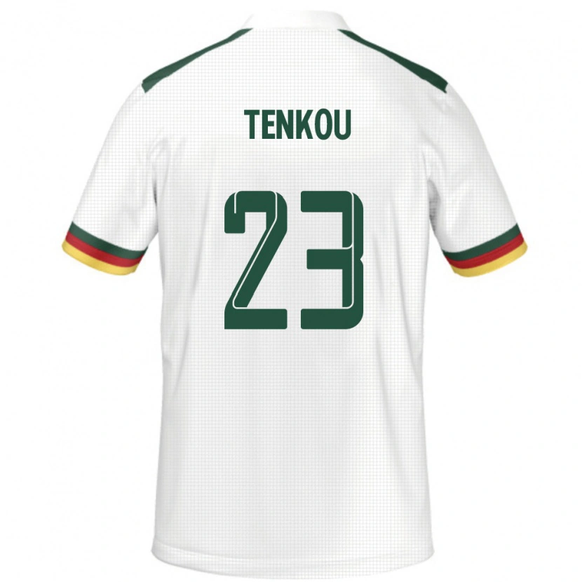 Danxen Herren Kamerun Yanike Tenkou #23 Weiß Auswärtstrikot Trikot 24-26 T-Shirt