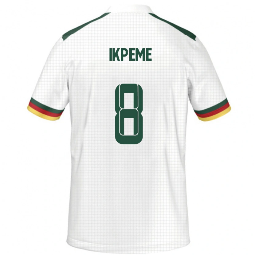 Danxen Herren Kamerun Stephan Ikpeme #8 Weiß Auswärtstrikot Trikot 24-26 T-Shirt