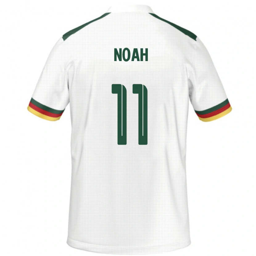 Danxen Herren Kamerun Yanick Noah #11 Weiß Auswärtstrikot Trikot 24-26 T-Shirt