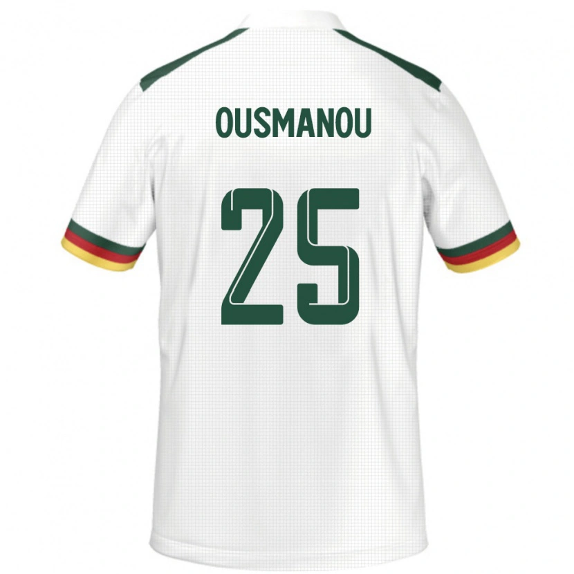 Danxen Herren Kamerun Doudou Ousmanou #25 Weiß Auswärtstrikot Trikot 24-26 T-Shirt