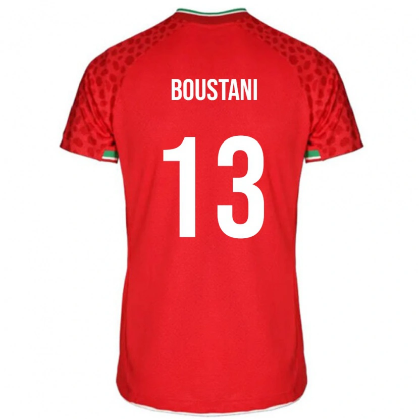 Danxen Herren Iran Amirmohammad Boustani #13 Rot Auswärtstrikot Trikot 24-26 T-Shirt