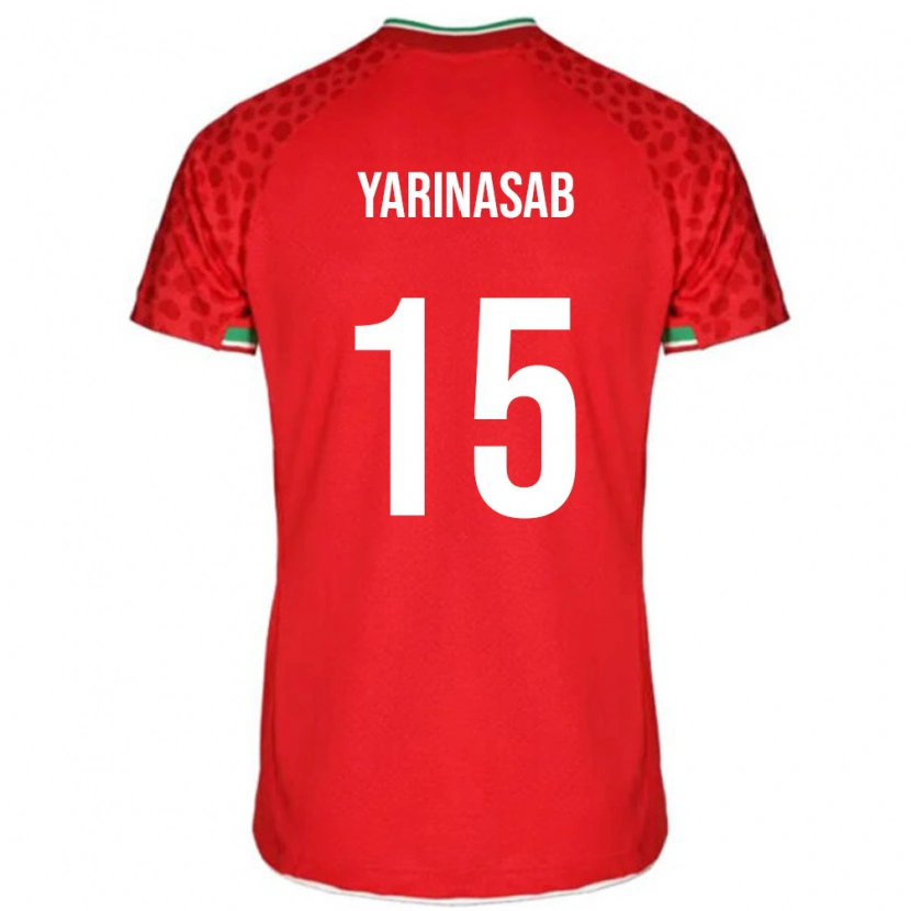 Danxen Herren Iran Alireza Yarinasab #15 Rot Auswärtstrikot Trikot 24-26 T-Shirt