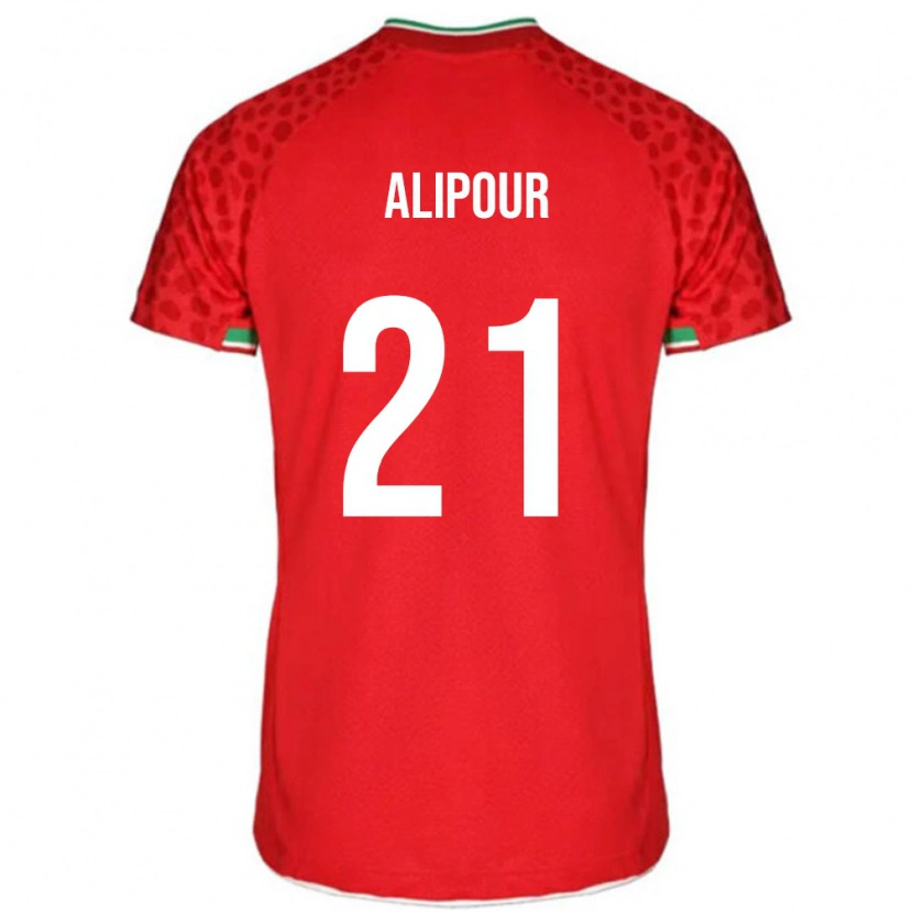 Danxen Herren Iran Mahan Alipour #21 Rot Auswärtstrikot Trikot 24-26 T-Shirt