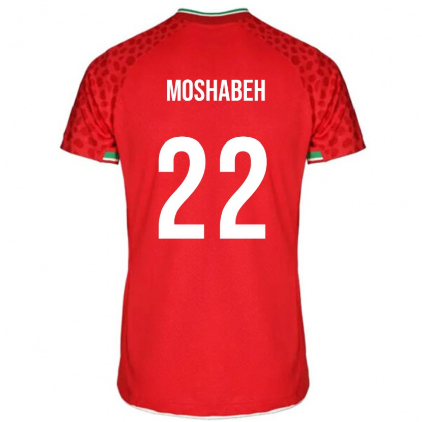 Danxen Herren Iran Mahan Moshabeh #22 Rot Auswärtstrikot Trikot 24-26 T-Shirt